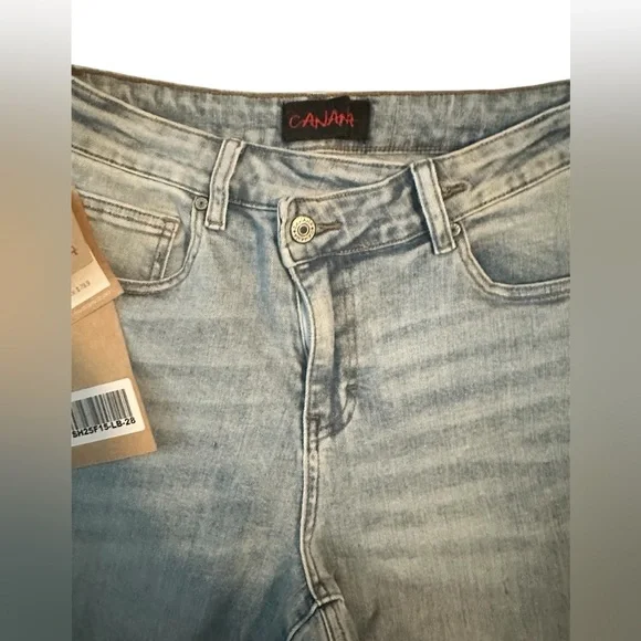 Light Wash High-Rise Distressed Flare Jeans - Women - Picture 8 of 11